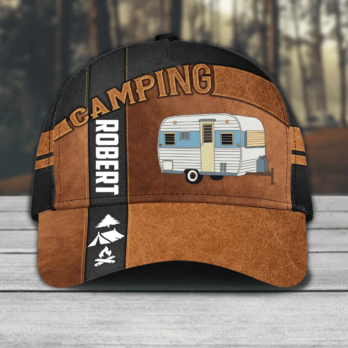 Personalized Camping Classic Cap for Family Camping, Camping Hat for Campers