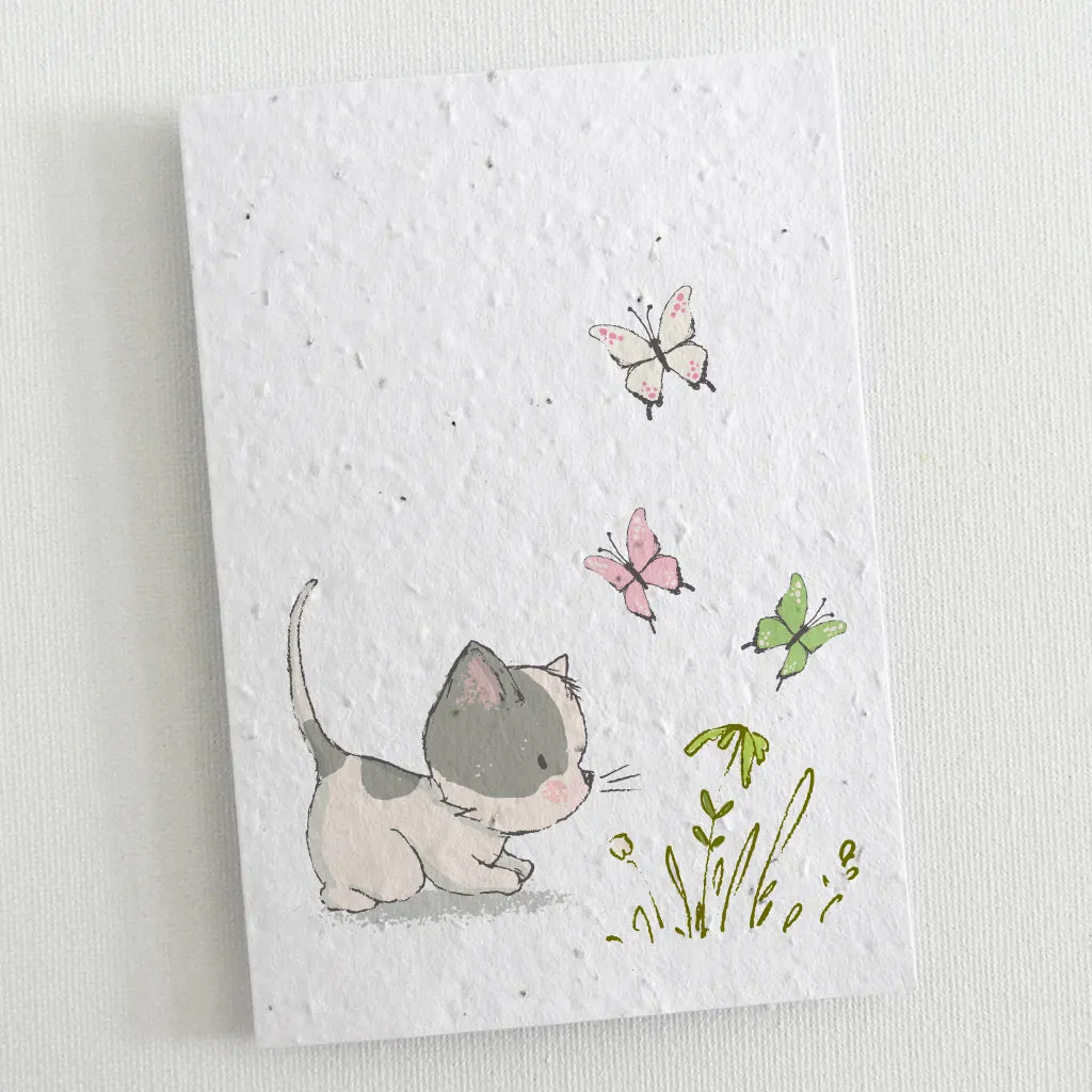 Plantable Blank Cards, Set of 6 - Kittens