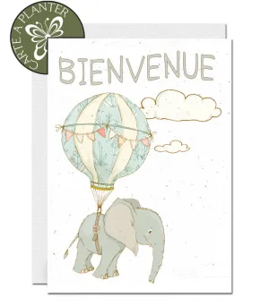 Plantable New Baby Card - Elephant