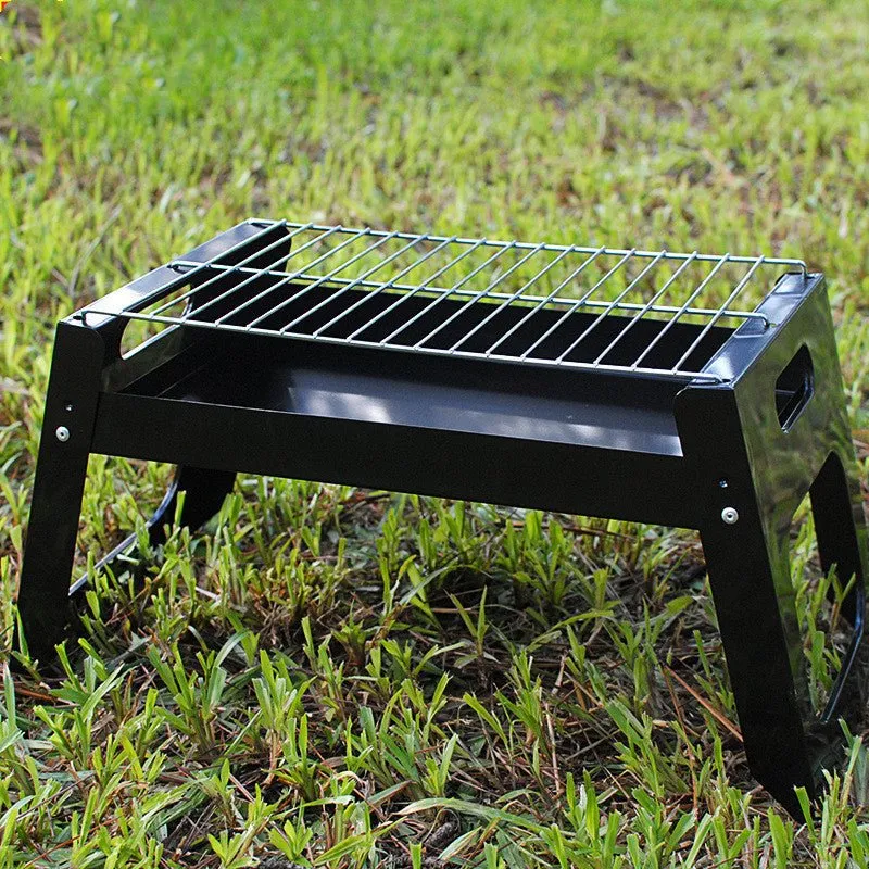 Portable Folding Barbecue Grill with Rotisserie Rack 🔥