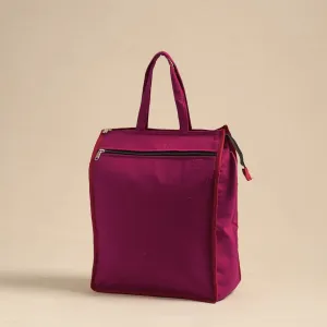 Purple Eco-Friendly Handmade Cotton Handbag for Women 35