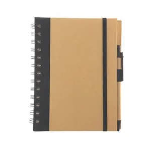 Recycled Notebook with Pen and Elastic Band