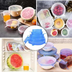 Reusable Silicone Lids - Set of 6 or 12