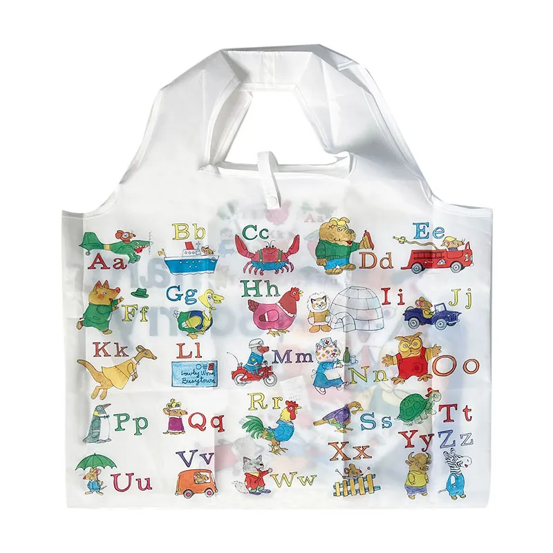 Richard Scarry Portable Shopping Bag · Alphabet Characters and Cat Family *Limited Edition