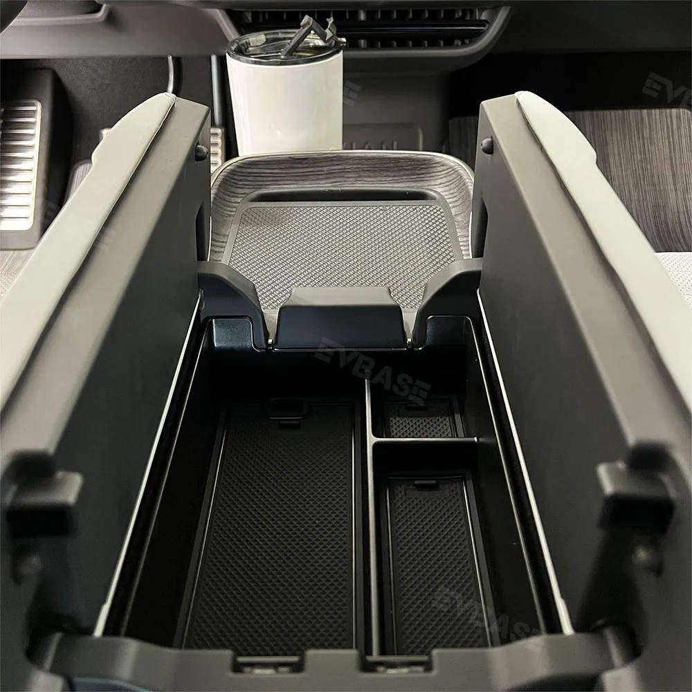 Rivian R1T R1S Center Console Organizer Tray Armrest Storage Box Rivian R1T R1S Accessories