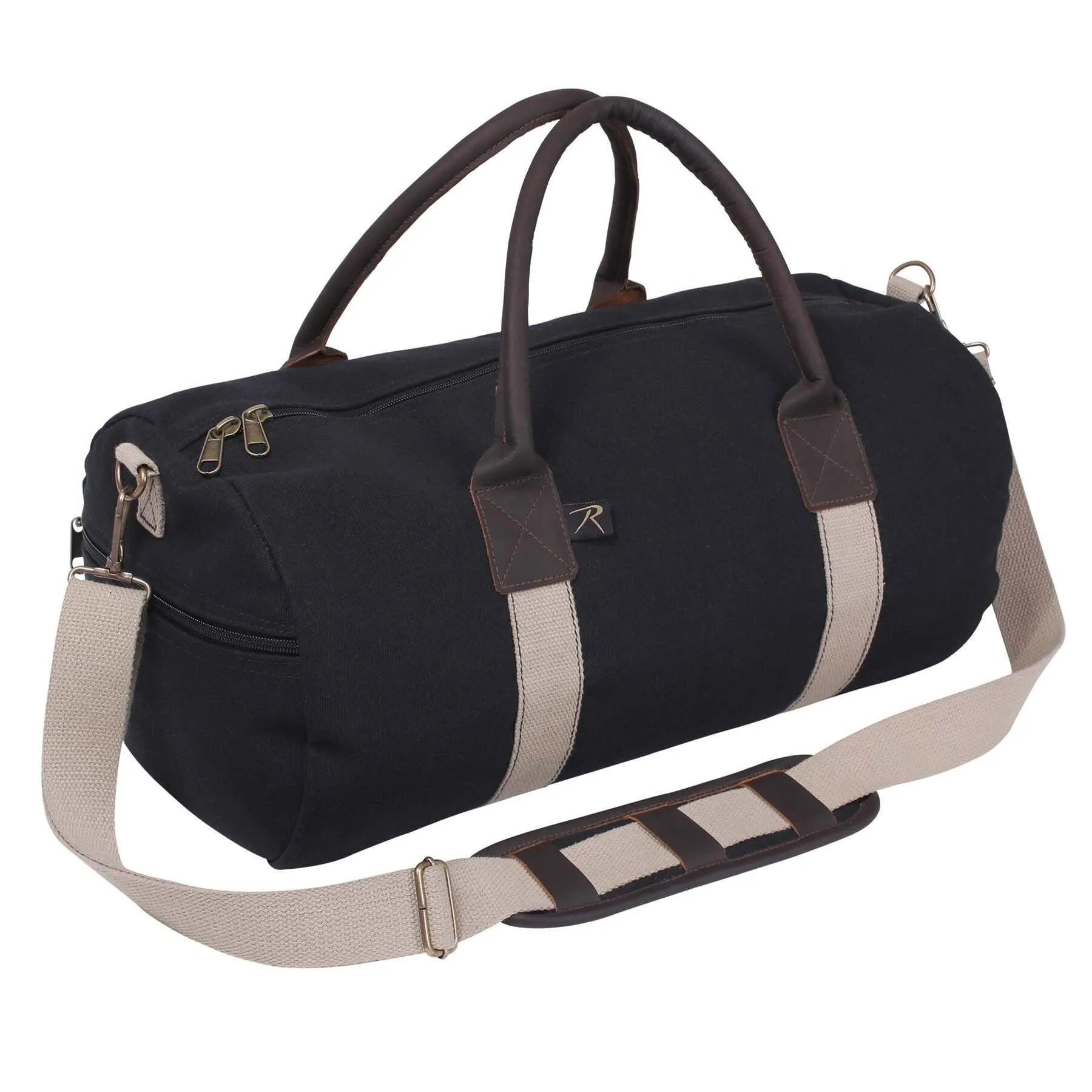 Rothco Canvas & Leather Gym Duffle Bag