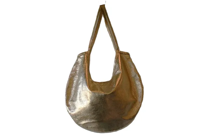 Saddle bag - metallic gold