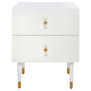 Safavieh Couture Neptune 2 Drawer Side Table, SFV3570