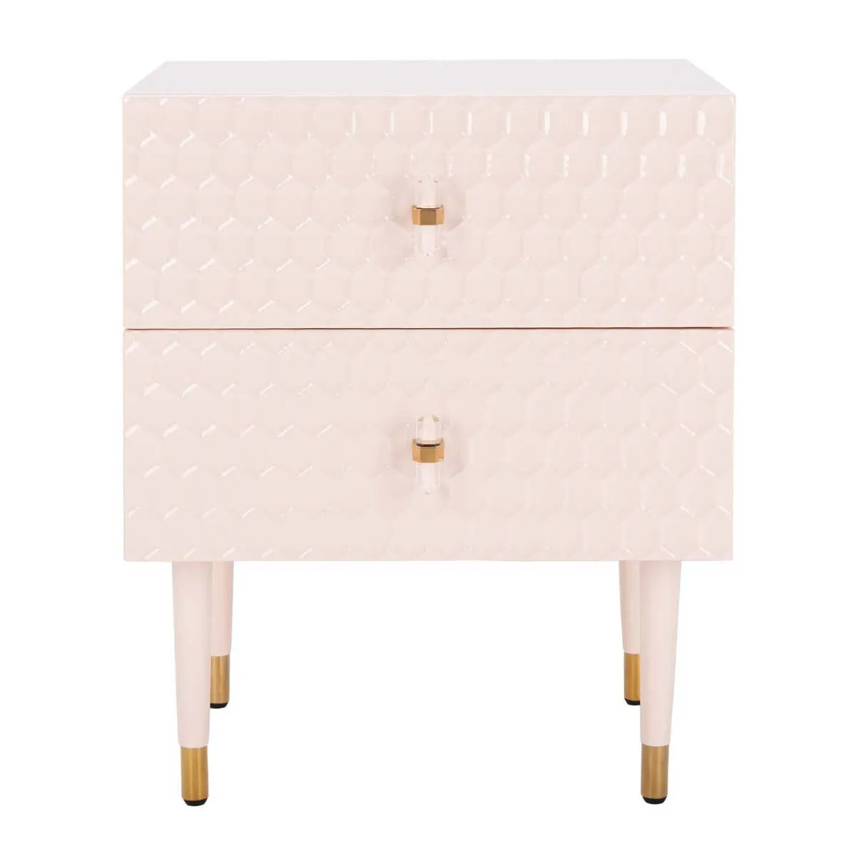 Safavieh Couture Neptune 2 Drawer Side Table, SFV3570