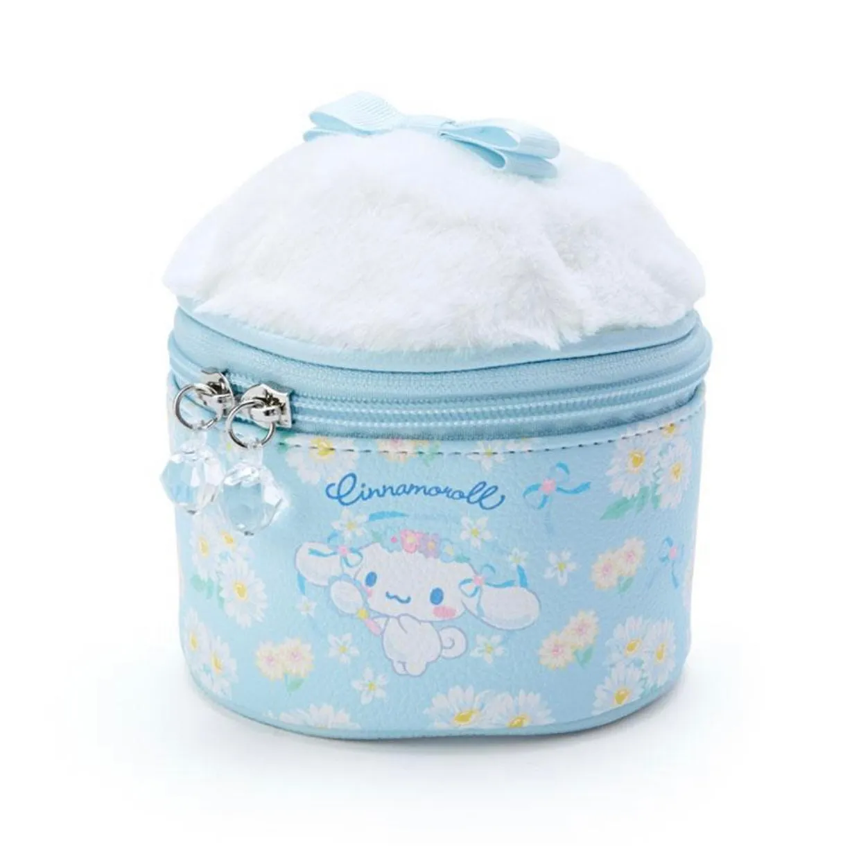 Sanrio Character Cosmetic Furry Pouch (Kuromi, My Melody, Cinnamoroll)