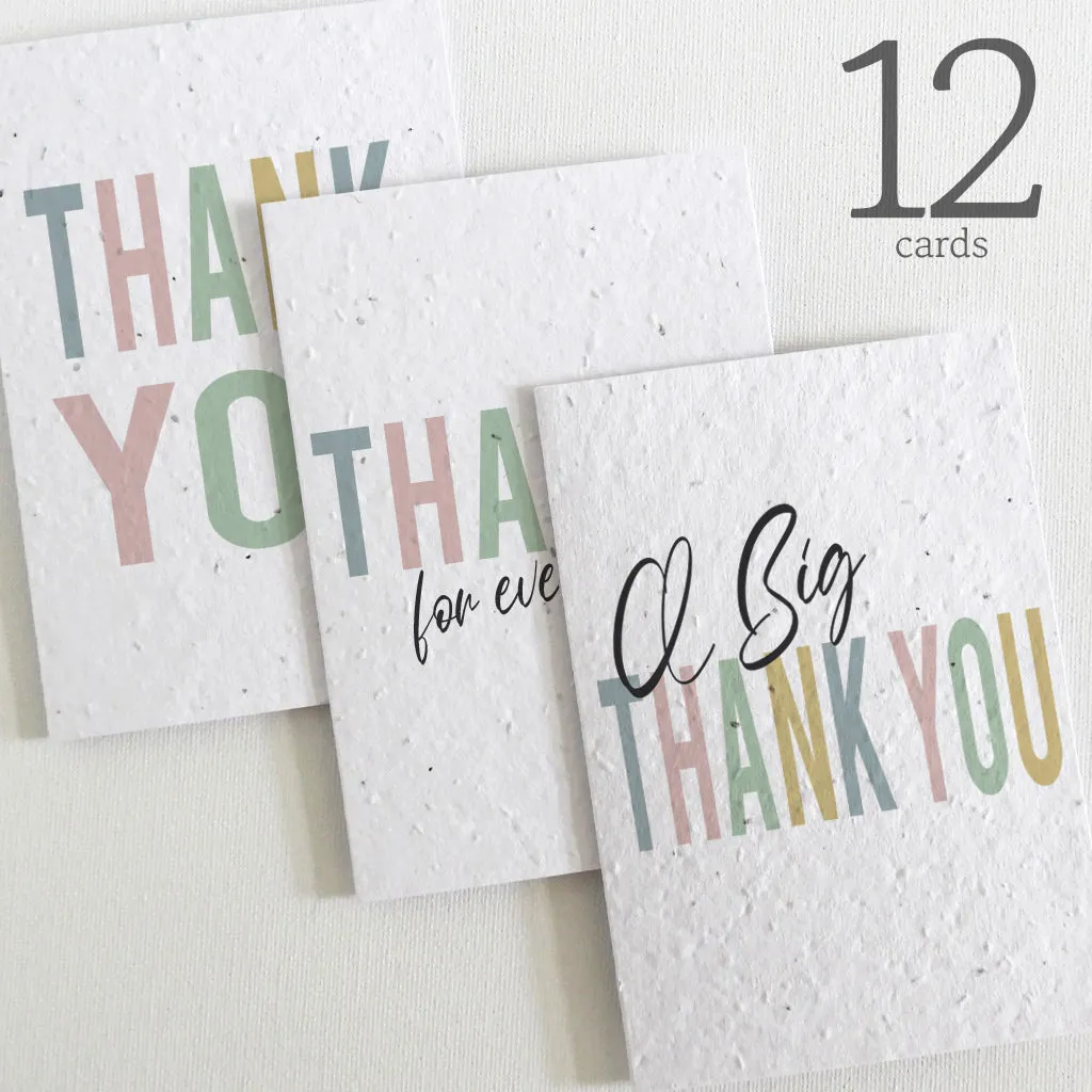 Set of 12 Plantable Cards - Thank You