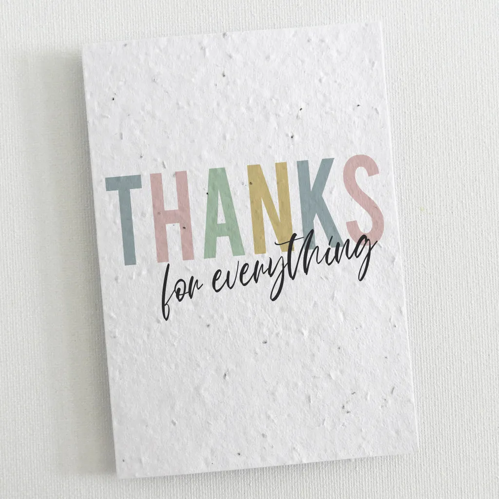 Set of 12 Plantable Cards - Thank You