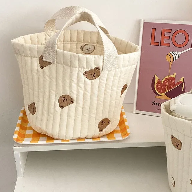 Shoppu Living Quilted Bear Bag