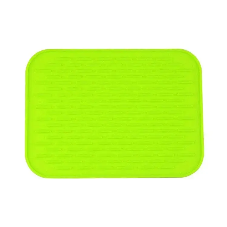 Soft silicone table mat anti slip heat resistant kitchen pad dish coaster