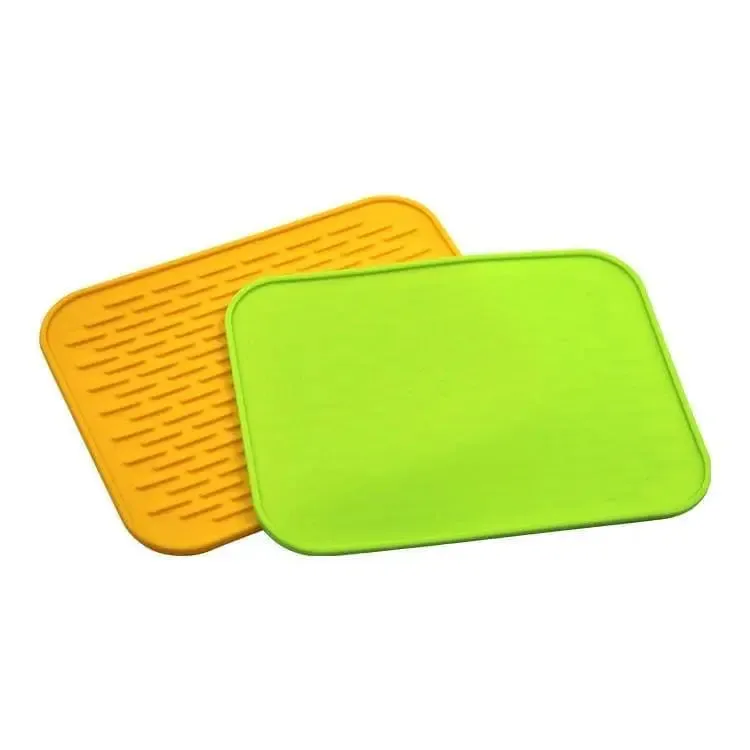 Soft silicone table mat anti slip heat resistant kitchen pad dish coaster