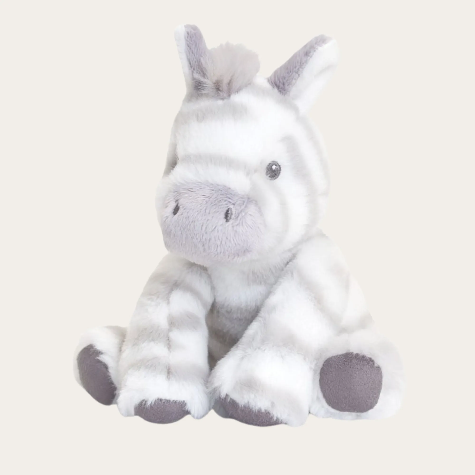 Soft Zebra Baby Toy 14cm (100% Recycled Materials)