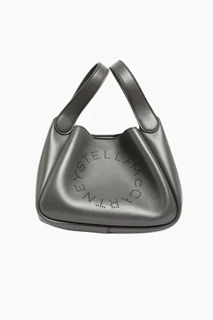 Stella McCartney Logo Double Top Handle Crossbody Bag - Slate