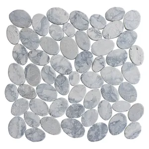 Swirl Grey Coin - Pebble Tile