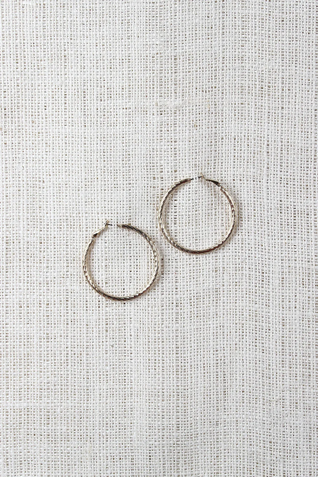 Texture Hoop Earrings