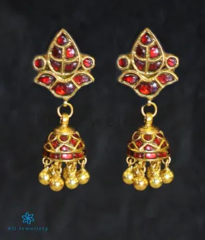 The Sana Silver Jadau Jhumka