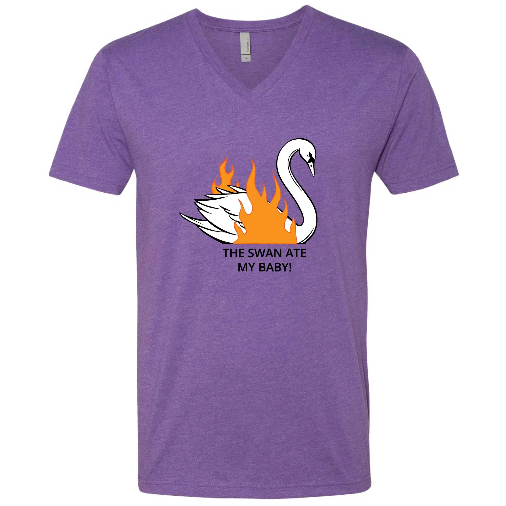 The Swan Ate My Baby! DDG Minnesota V-Neck T-Shirt