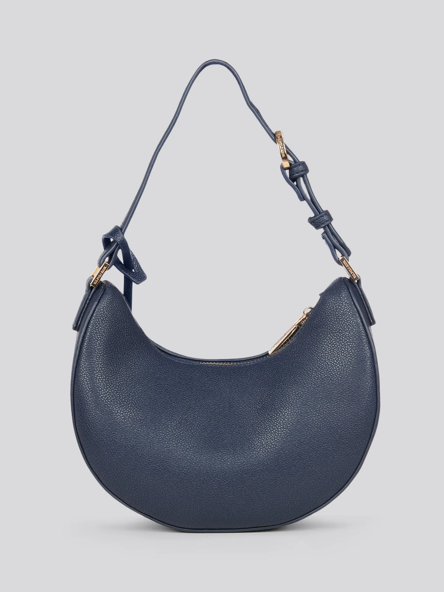 U.S. Polo Assn. Womens Jones Small Round Hobo Bag in Navy