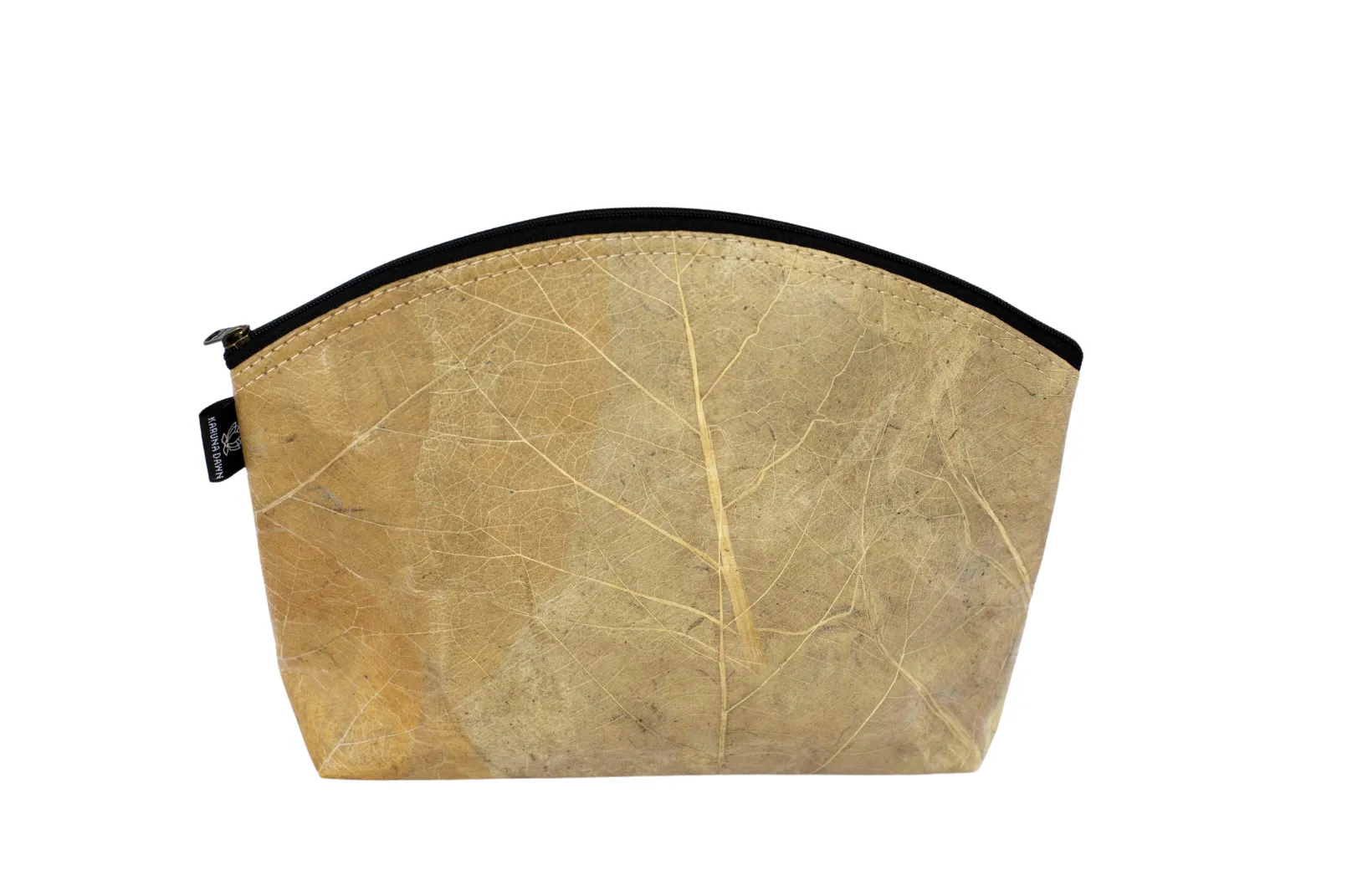 Vegan Leather Cosmetic Bag - Extra Large - Beige