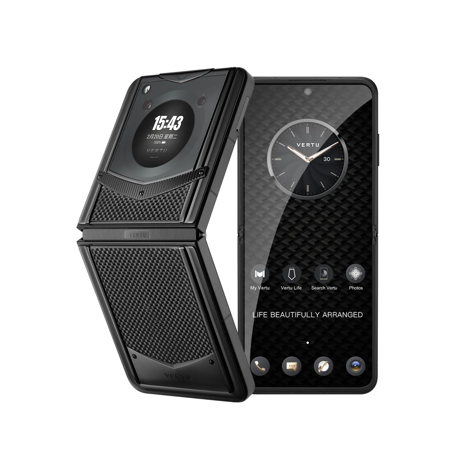 VERTU® IRONFLIP Carbon Texture SERIES