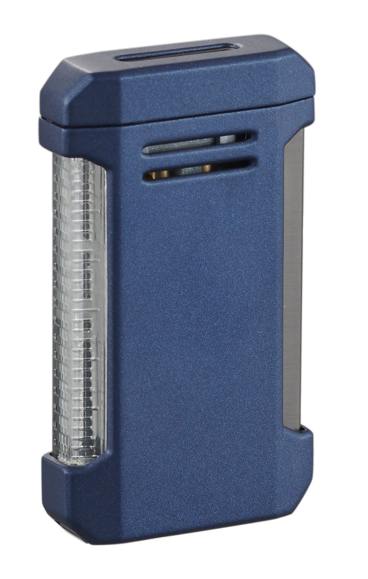 Visol Vinson Flat Torch Flame Lighter with Cigar Punch - Blue