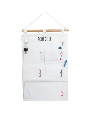 Wall Organizer, White, Canvas