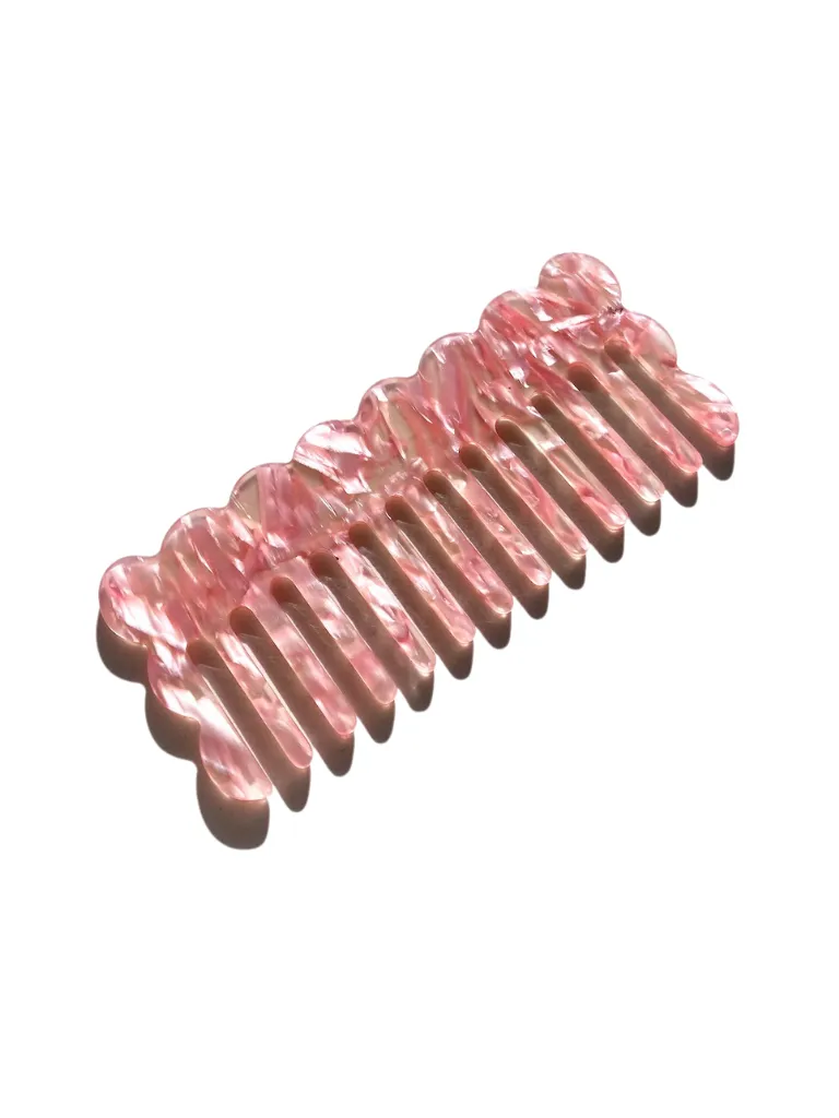 Wavy Acetate Hair Comb | Eco-Friendly