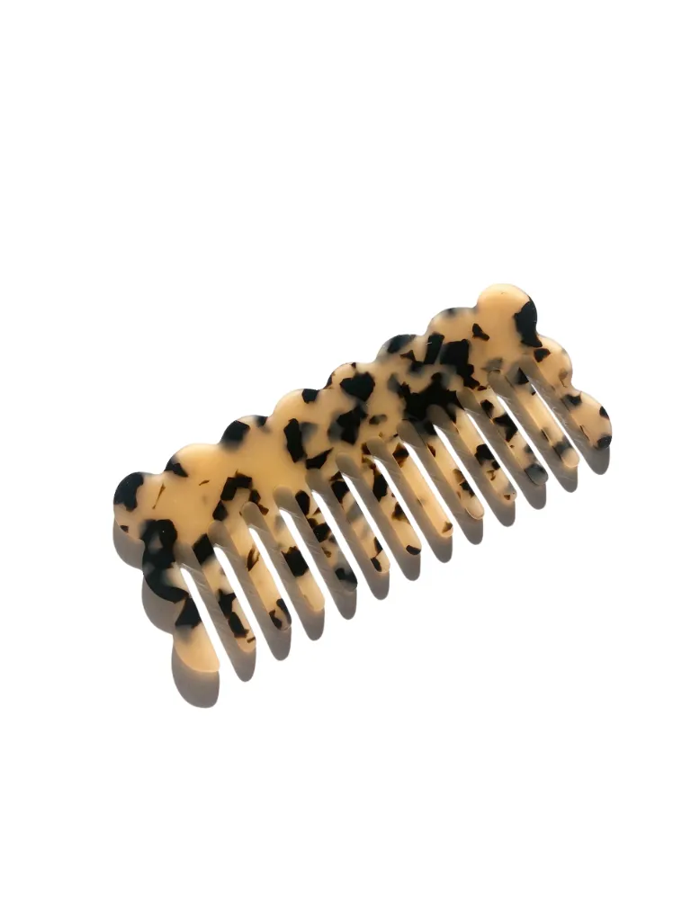 Wavy Acetate Hair Comb | Eco-Friendly