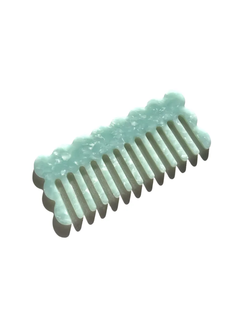 Wavy Acetate Hair Comb | Eco-Friendly