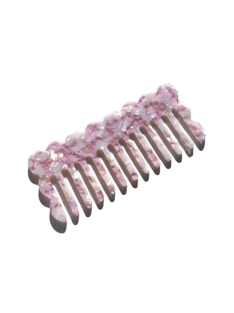 Wavy Acetate Hair Comb | Eco-Friendly