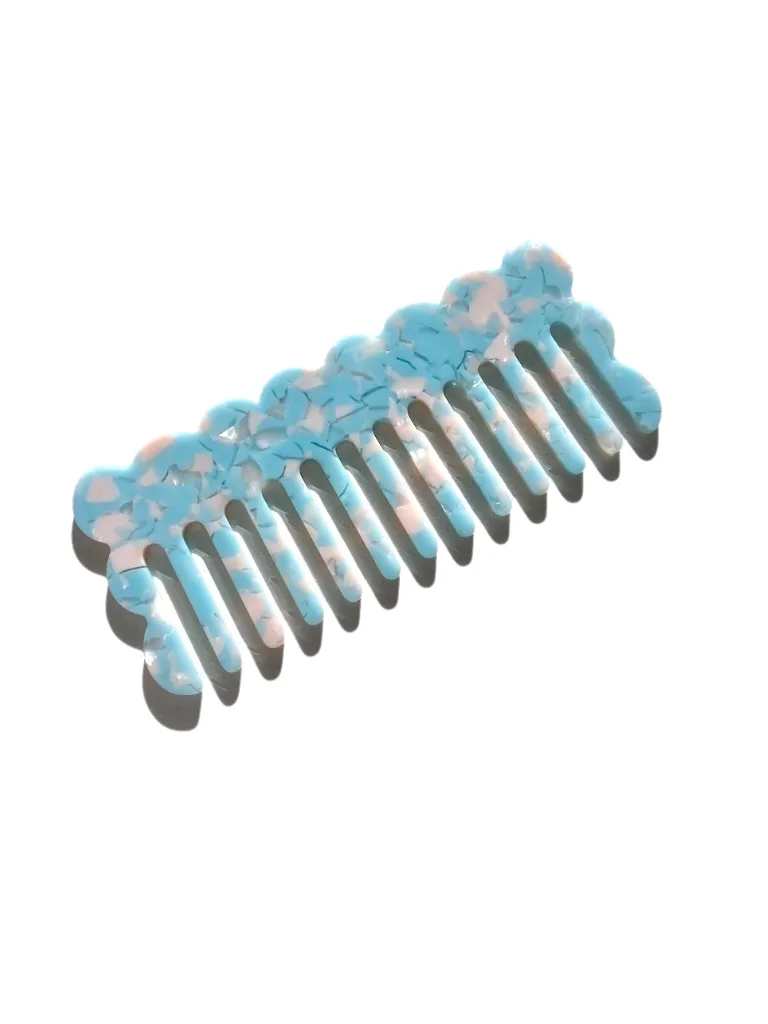 Wavy Acetate Hair Comb | Eco-Friendly