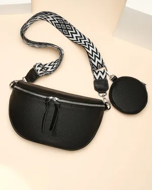 Women's shoulder crossbody saddle bag