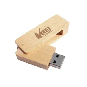 Wooden Rectangle USB Flash Drive