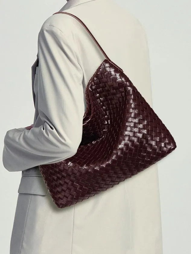 Woven Large Capacity Shoulder Crossbody Bag