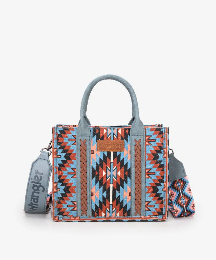 Wrangler All-Over Aztec Print Canvas Tote Bag