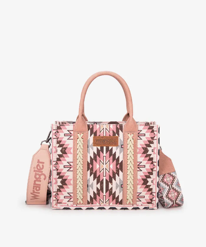 Wrangler All-Over Aztec Print Canvas Tote Bag