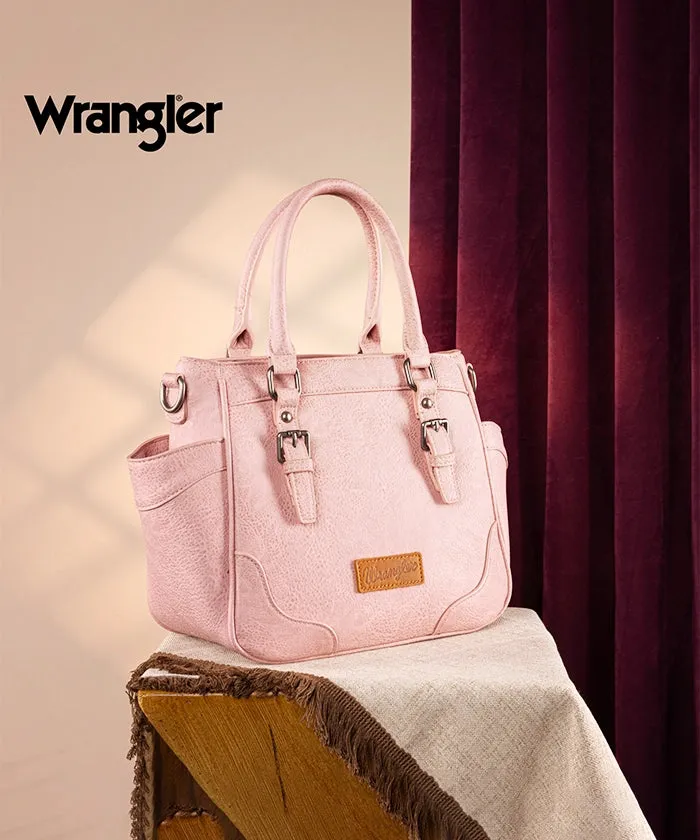 Wrangler Buckle Leather Tote Bag