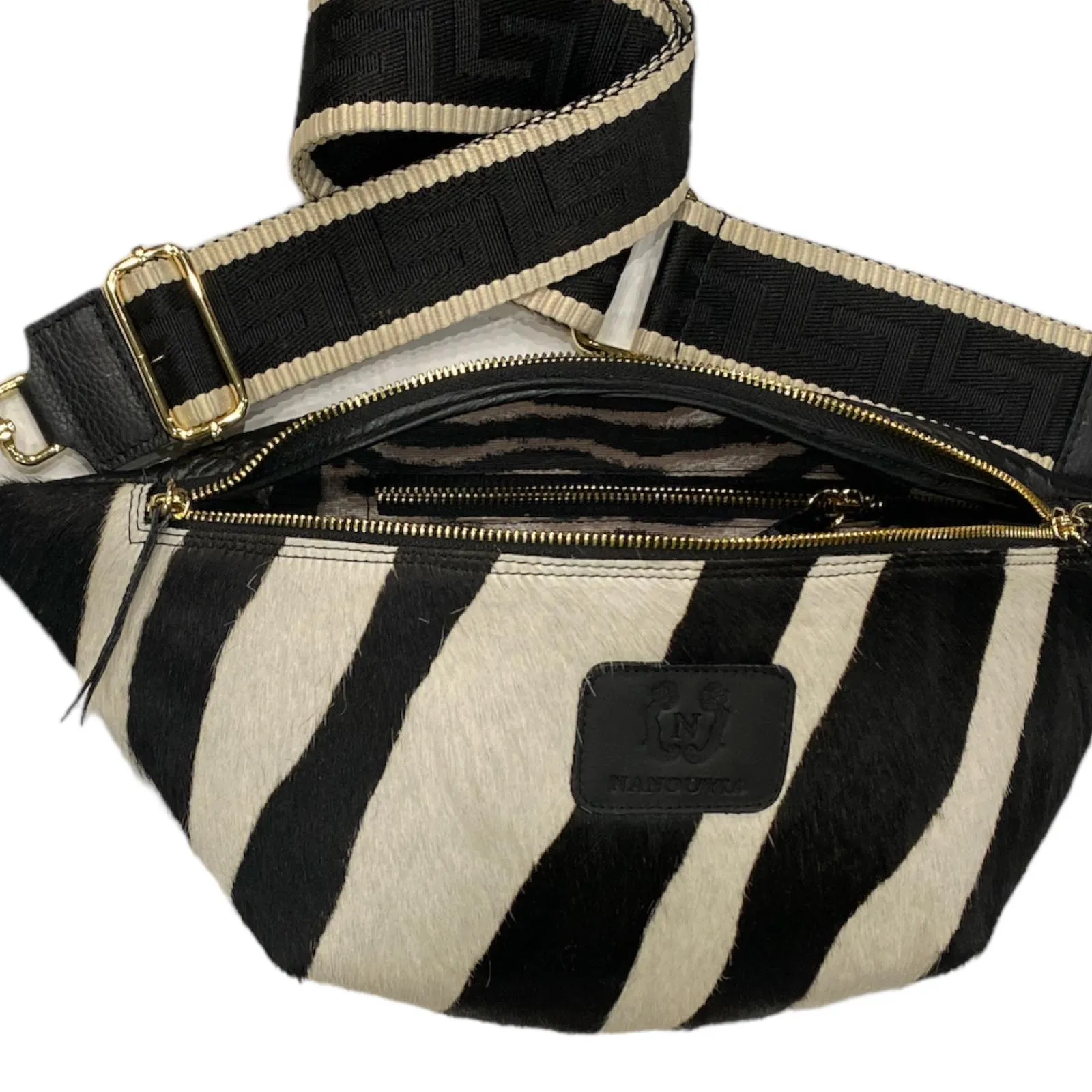 XL BLACK AND WHITE ART LIMITED EDITION BELT BAG