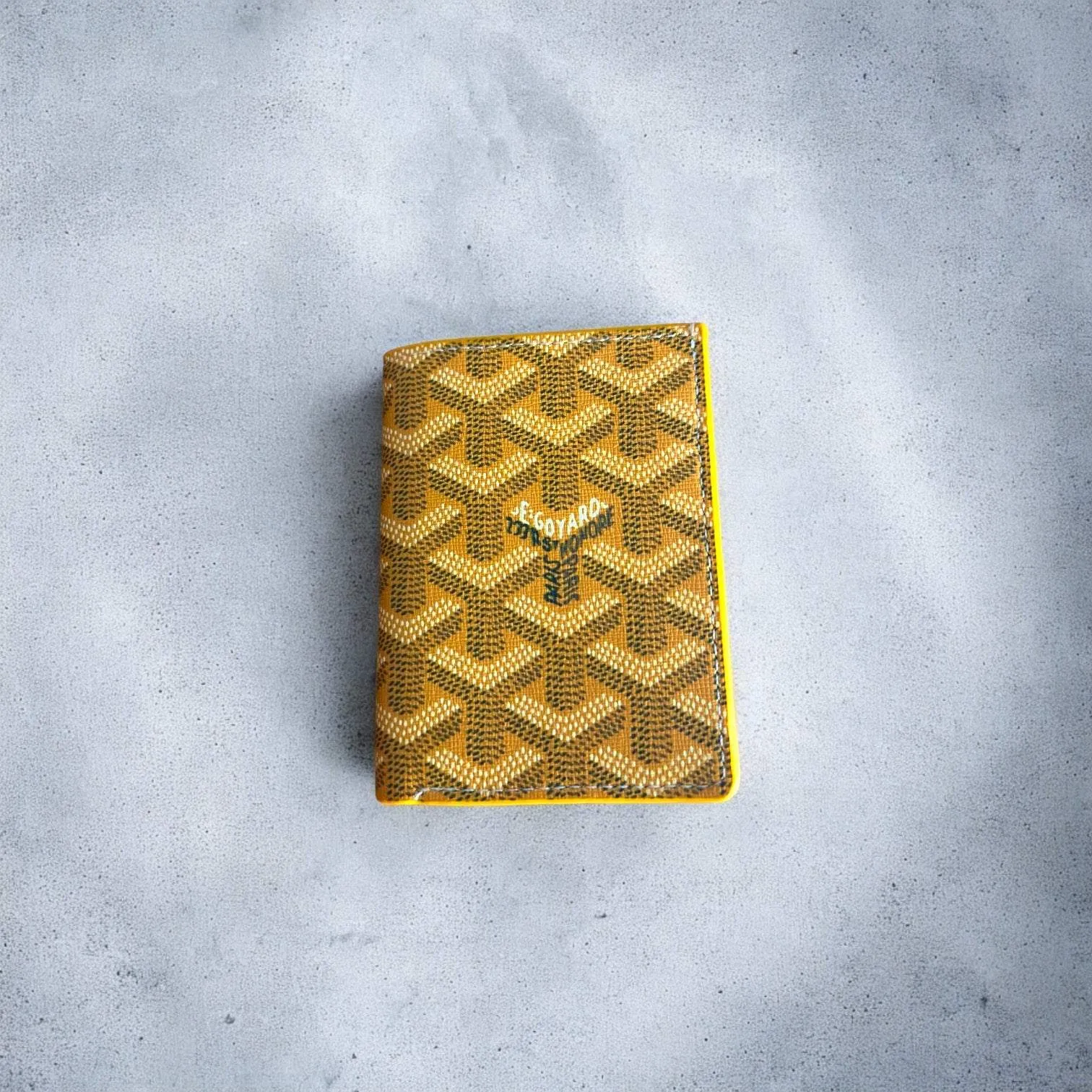 Yellow Goyard SAINT-MARC Card Wallet