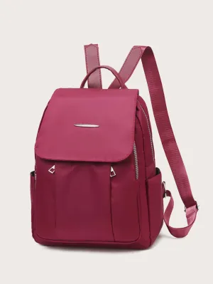 Zip Front Flap Backpack